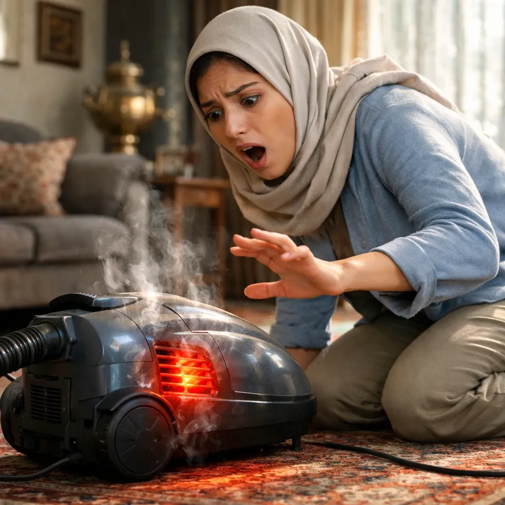 علت داغ شدن و خاموش شدن ناگهانی جاروبرقی