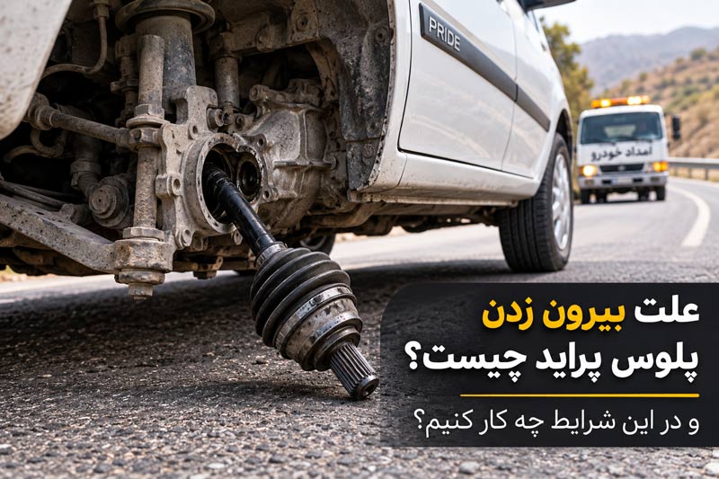 علت بیرون زدن پلوس پراید و راهکار تعمیر در محل