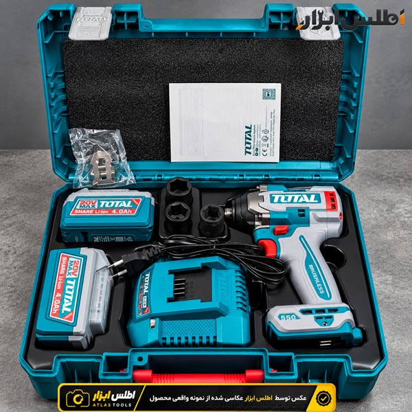 بکس شارژی 1/2 اینچ براشلس توتال مدل TIWLI2055